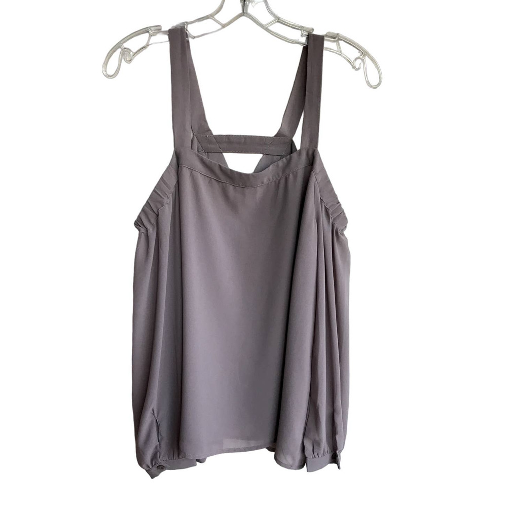 Entro Lilac Taupe Off the Shoulder Blouse - Picture 2 of 7